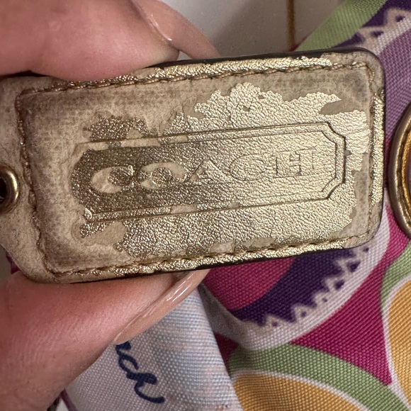 COACH POPPY vintage multicolor bag - Picture 8 of 9